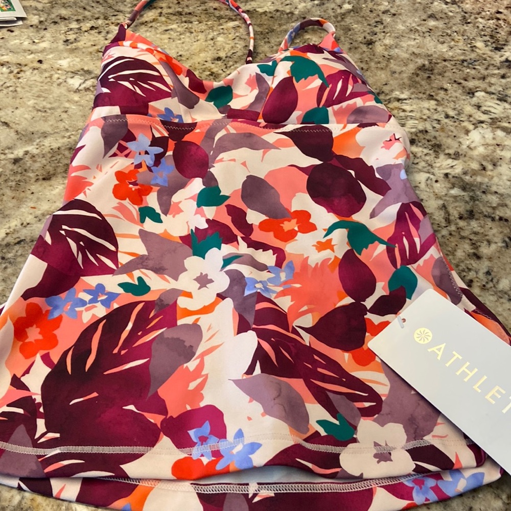 ATHLETA Triangle Tankini XS